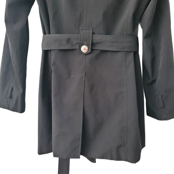 𝅺double Breasted Tie Waist Trench Coat Size XS | S - Picture 9 of 12